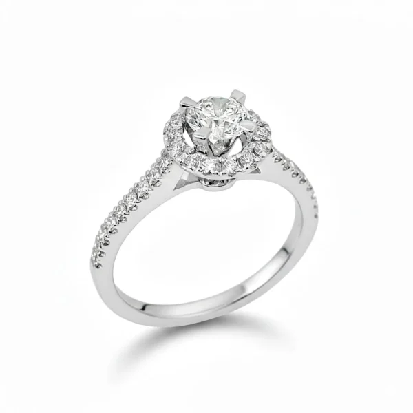 Μονόπετρο δακτυλίδι με μπριγιάν