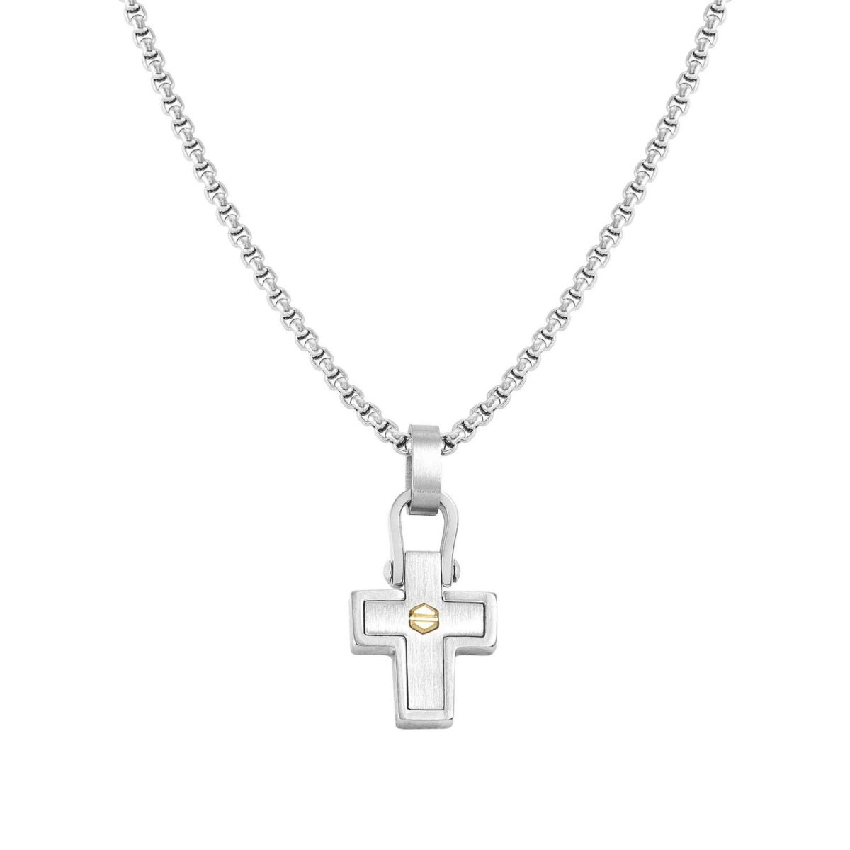 Jewellers - Nomination Manvision Stainless Steel Cross Ανδρικό Κολιέ
