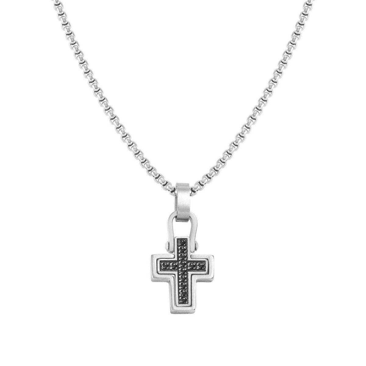 Jewellers - Nomination Manvision Stainless Steel Cross Ανδρικό Κολιέ