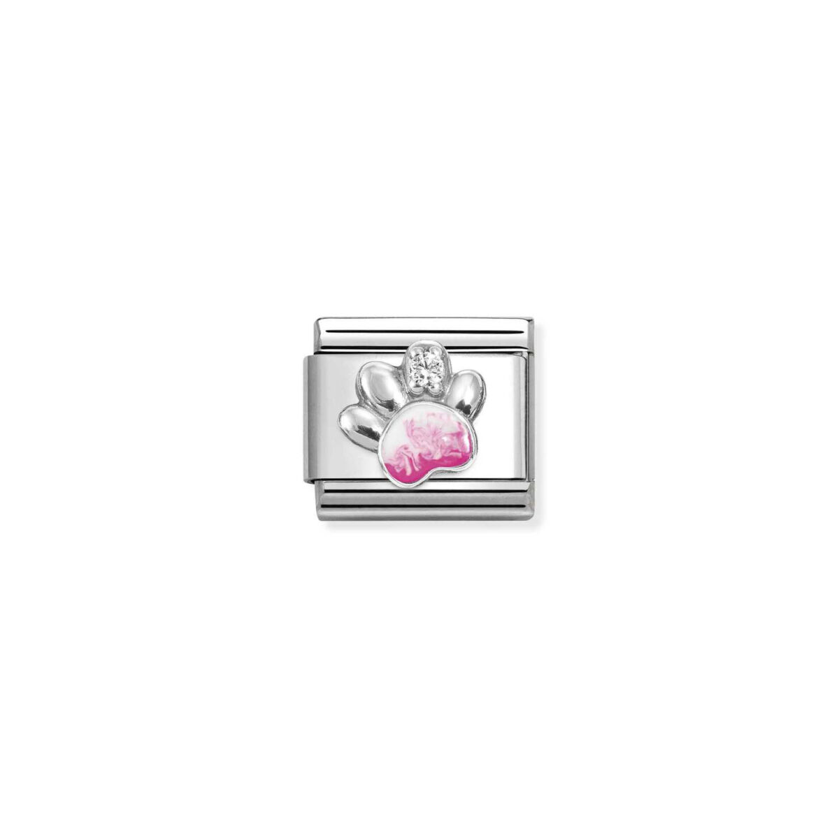 Jewellers - Nomination Composable Classic Unisex Link Pink Paw Print