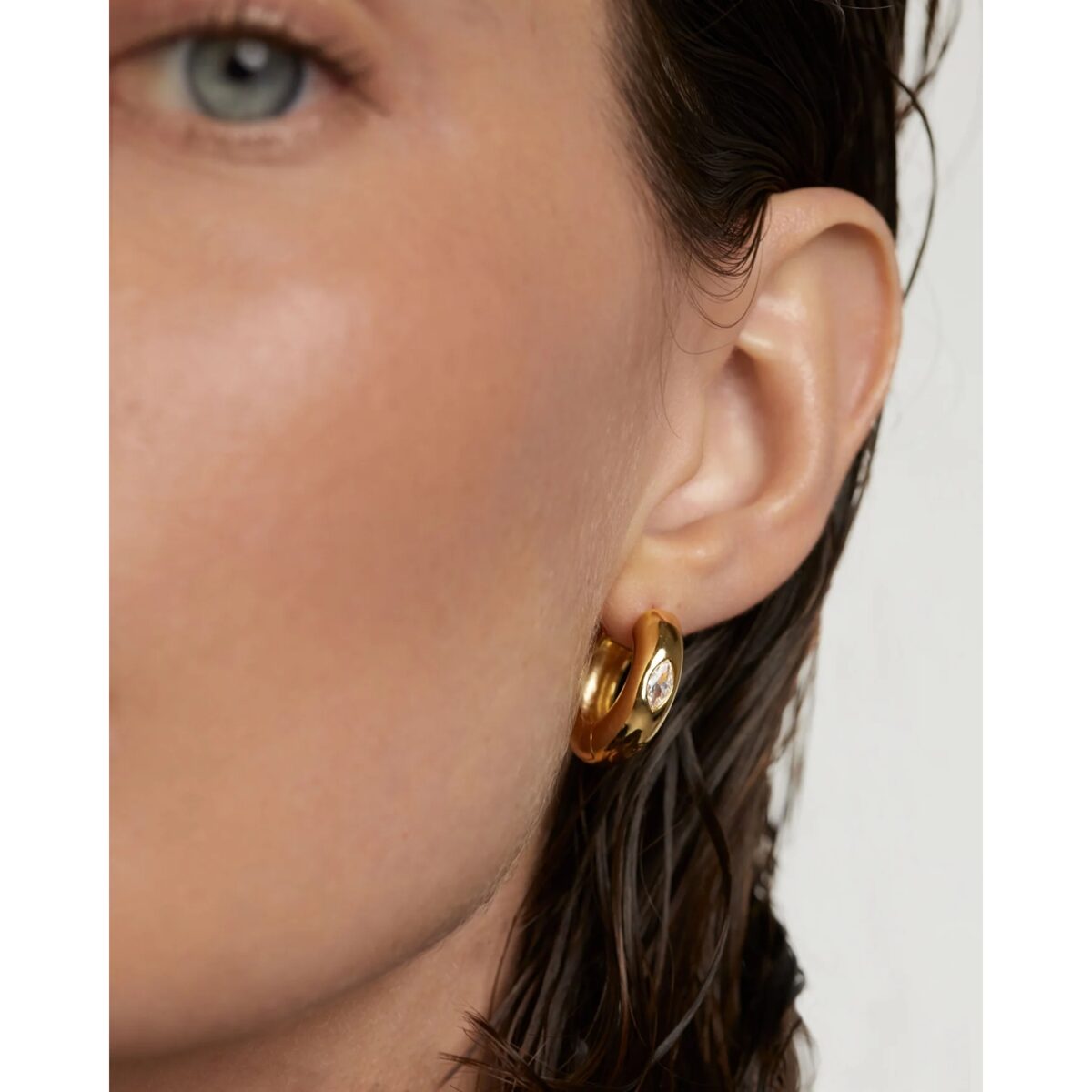 Jewellers - PDPAOLA Γυναικεία Σκουλαρίκια Essentials Ura Gold Hoop AR01-912-U