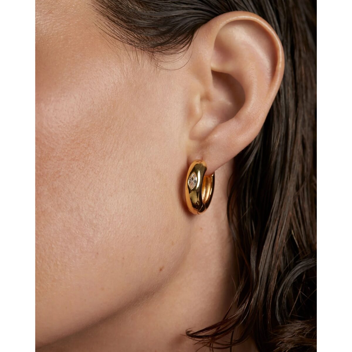Jewellers - PDPAOLA Γυναικεία Σκουλαρίκια Essentials Ura Gold Hoop AR01-912-U
