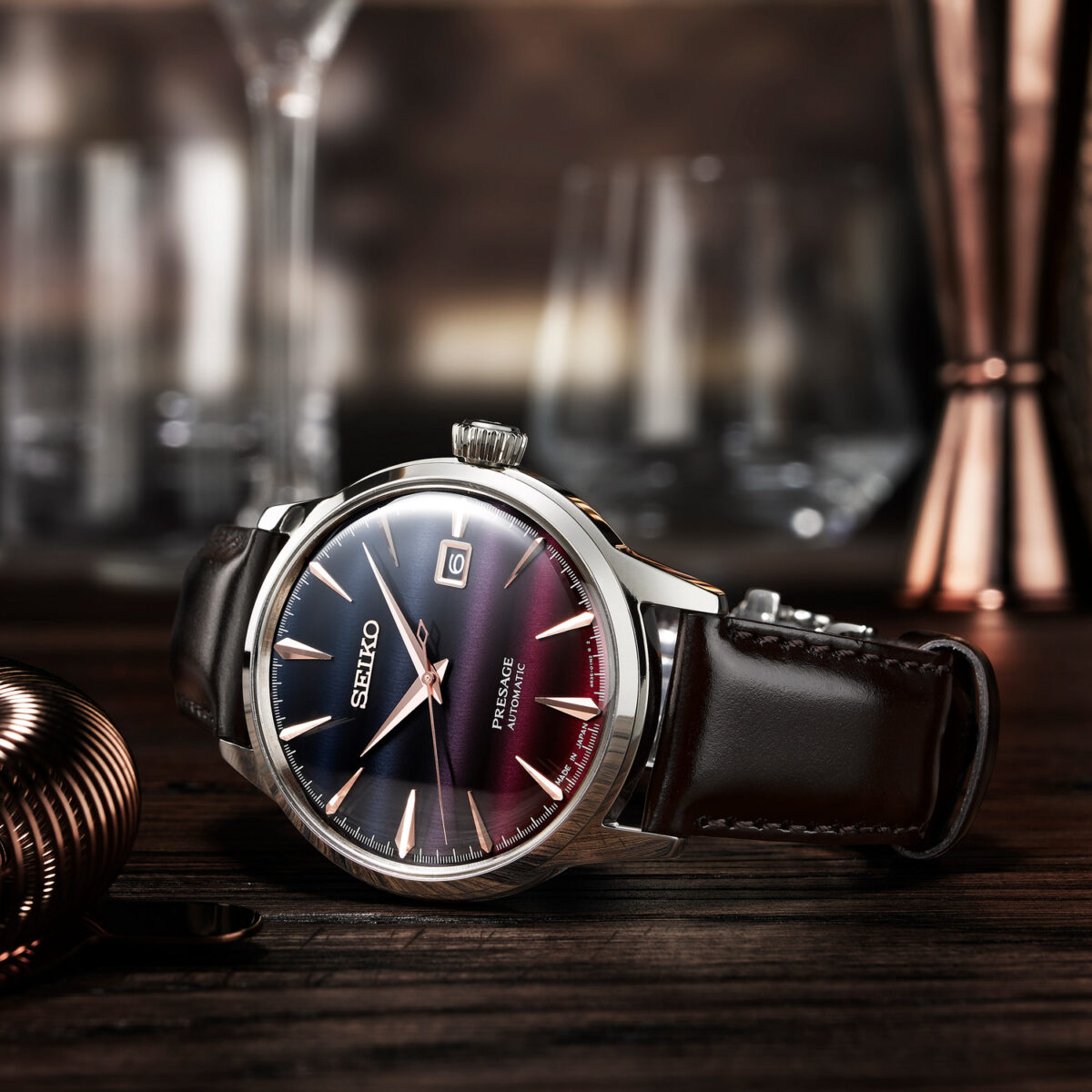 Jewellers - SEIKO Presage 'Purple Sunset' Cocktail Time L.E. Automatic Ανδρικό SRPK75J1