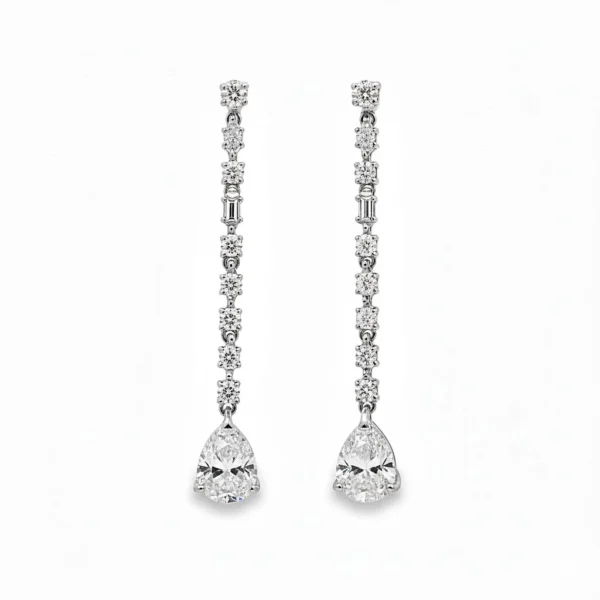 Σκουλαρίκια με ζιργκόν Kurshuni από ασήμι 925