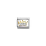 Nomination Composable Classic Unisex Link Silver Glitter Crown