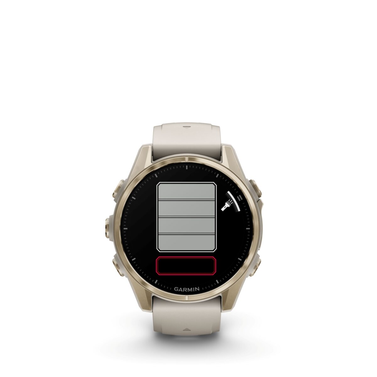 Garmin Fenix 43mm AMOLED Sapphire Soft Gold with Fog Gray and