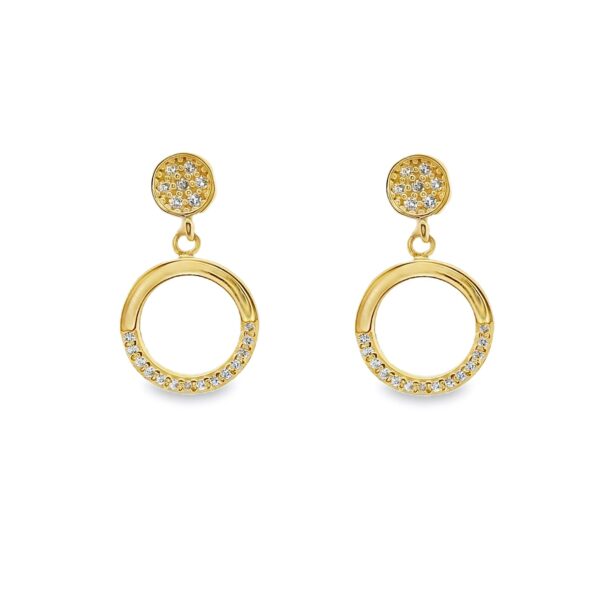 Σκουλαρίκια κρεμαστά με ζιργκόν