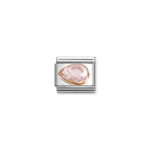 Nomination Composable Classic Unisex Link Pink CZ Drop