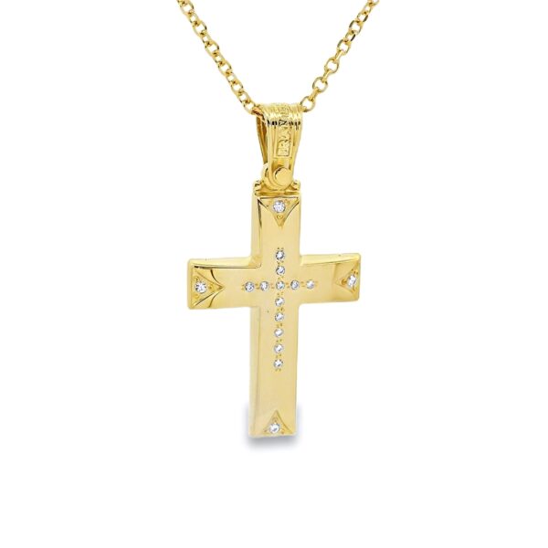 Σταυρός γυναικείος με ζιργκόν