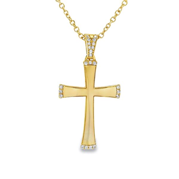 Σταυρός γυναικείος με ζιργκόν