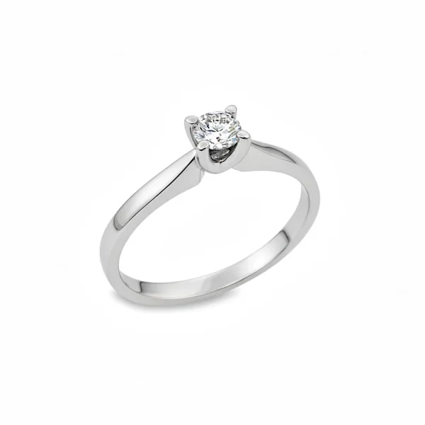 Μονόπετρο δακτυλίδι με μπριγιάν