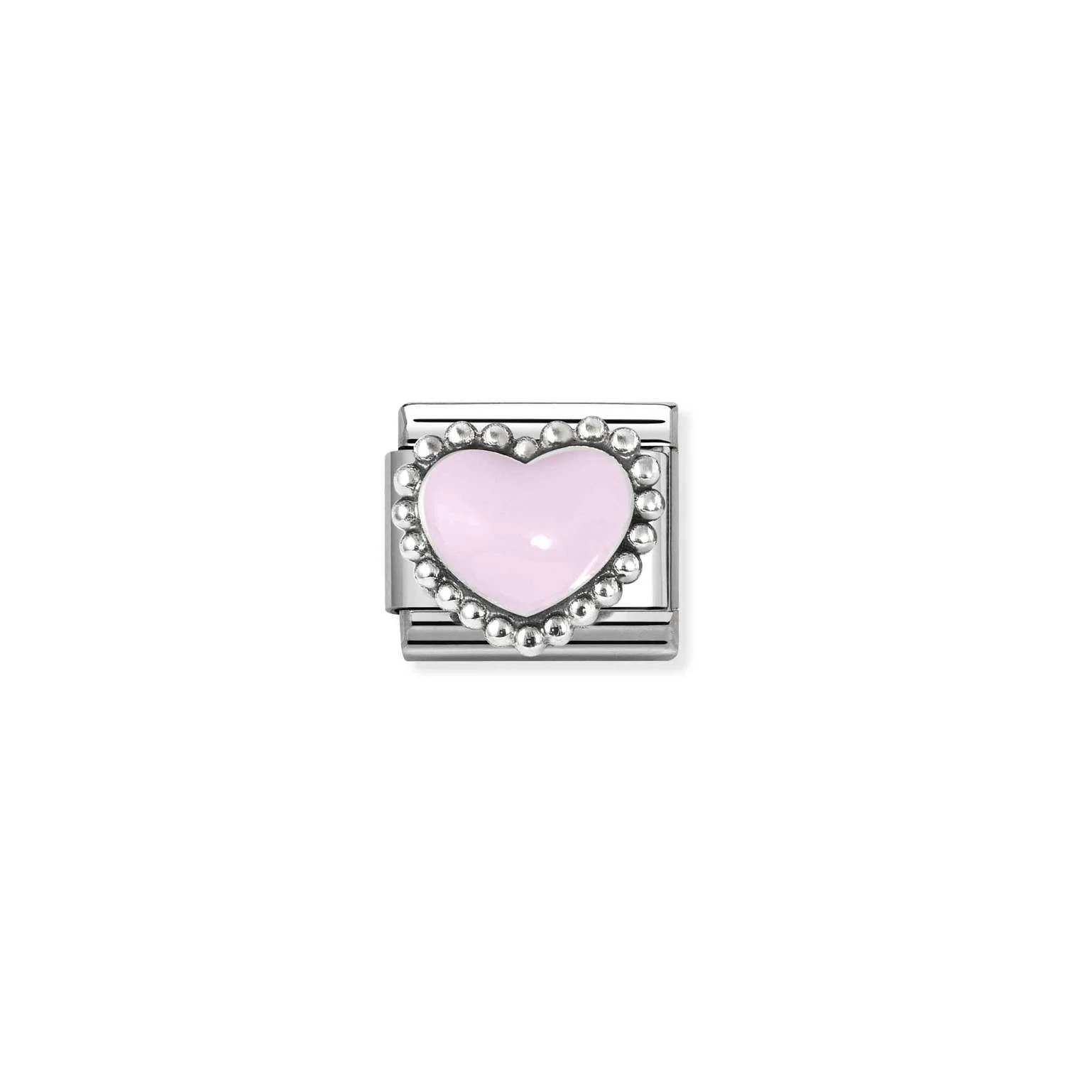330204-33 Jewellers - Nomination Composable Classic Unisex Link Pastel pink heart