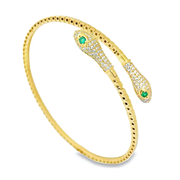 Βραχιόλι χειροπέδα με ζιργκόν