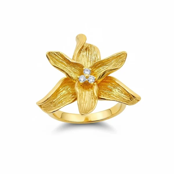 Δακτυλίδι Λουλούδι με Διαμάντια