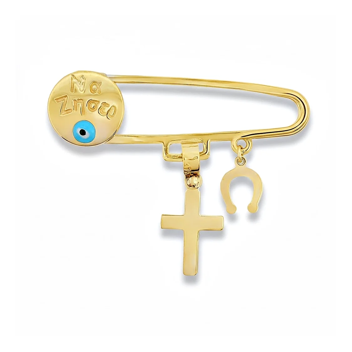 33052_019b1188-ca75-7ee0-9e41-0b98f6aca181.retouch Jewellers - Φυλαχτό παραμάνα με Σταυρό ματάκι και Πέταλο