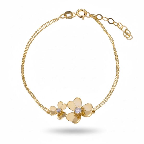 Βραχιόλι Λουλούδι με ζιργκόν