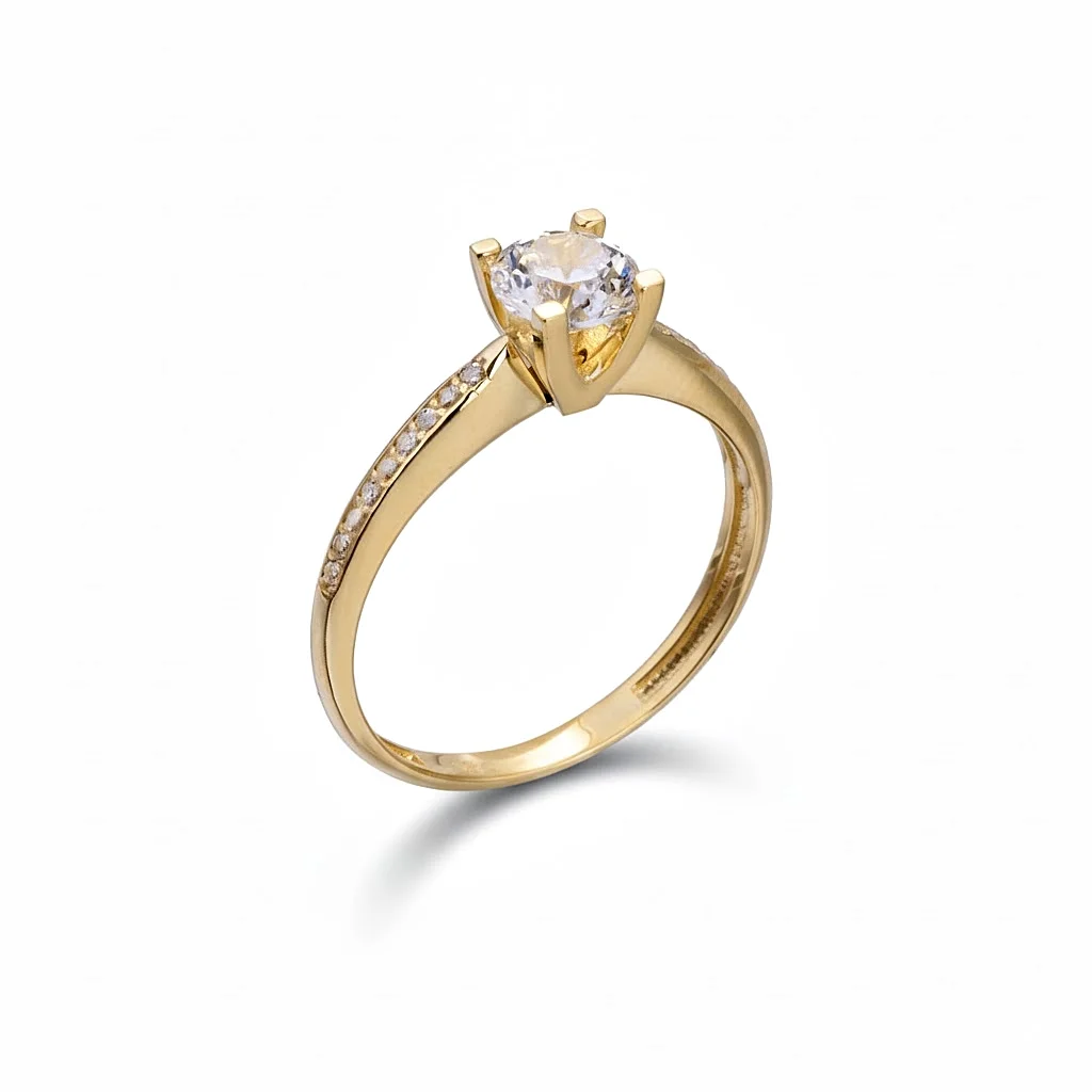 33207 Jewellers - Μονόπετρο δακτυλίδι με ζιργκόν