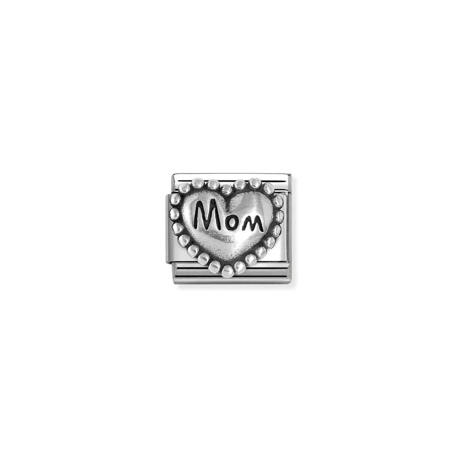 330101_79 Jewellers - Nomination Composable Classic Unisex Link Heart with dots Mom