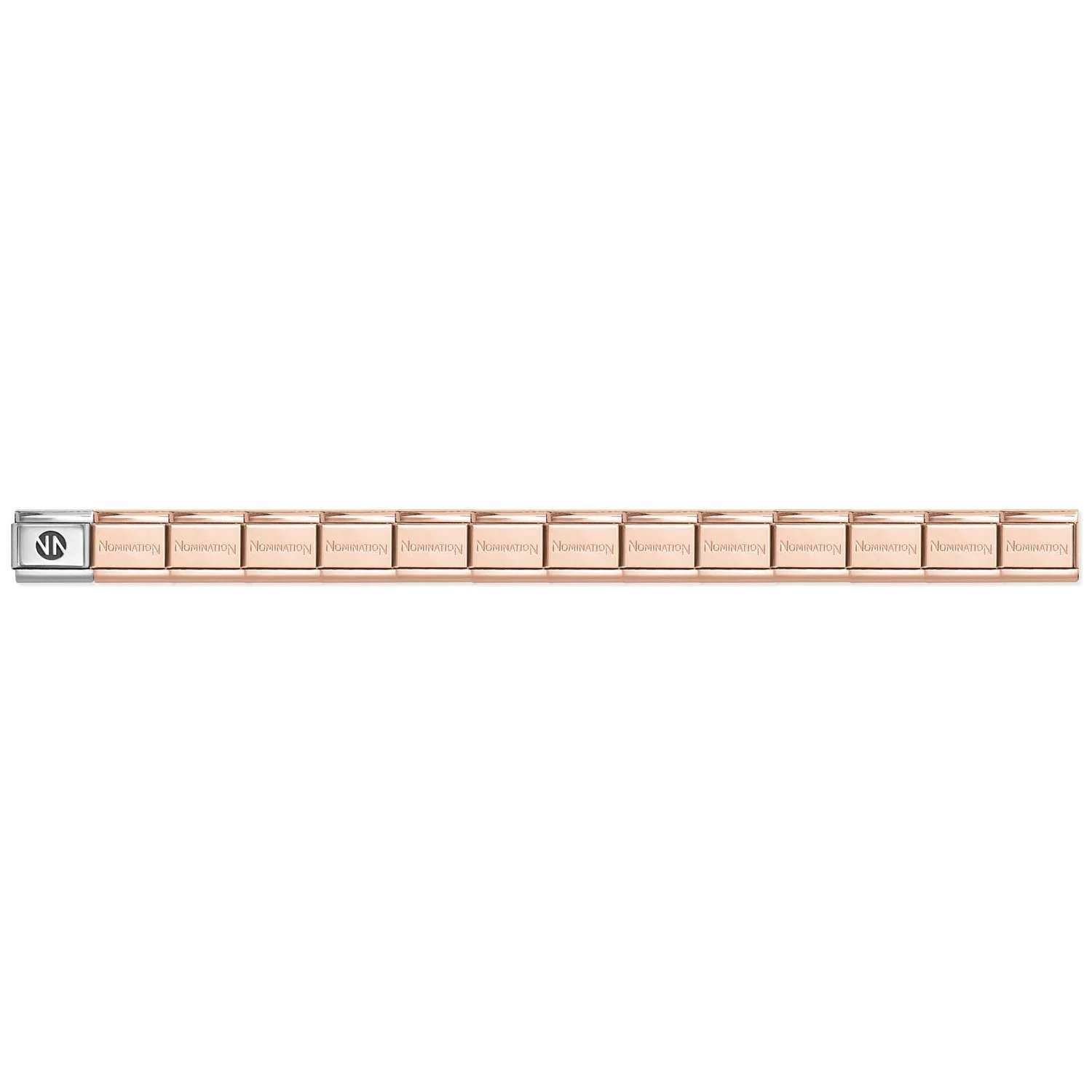 530301 SI 011 Jewellers - Nomination Composable Classic Bracelet-Base Rose Gold NN logo Unisex